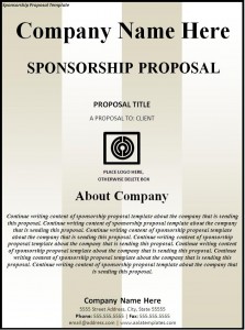 Free Sponsorship Proposal Template